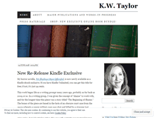 Tablet Screenshot of kwtaylorwriter.com